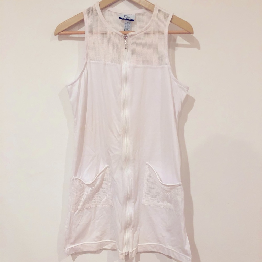 CZ Zip-up Swim Suit Cover-up